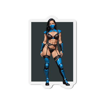 Магніт Kitana Mortal Kombat – магніт з аніме-дівчиною-воїном, декор для геймерів