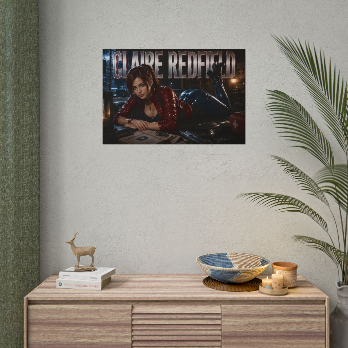 Claire Redfield Resident Evil Poster Gaming Wall Art Gamer Room Decor Art Print
