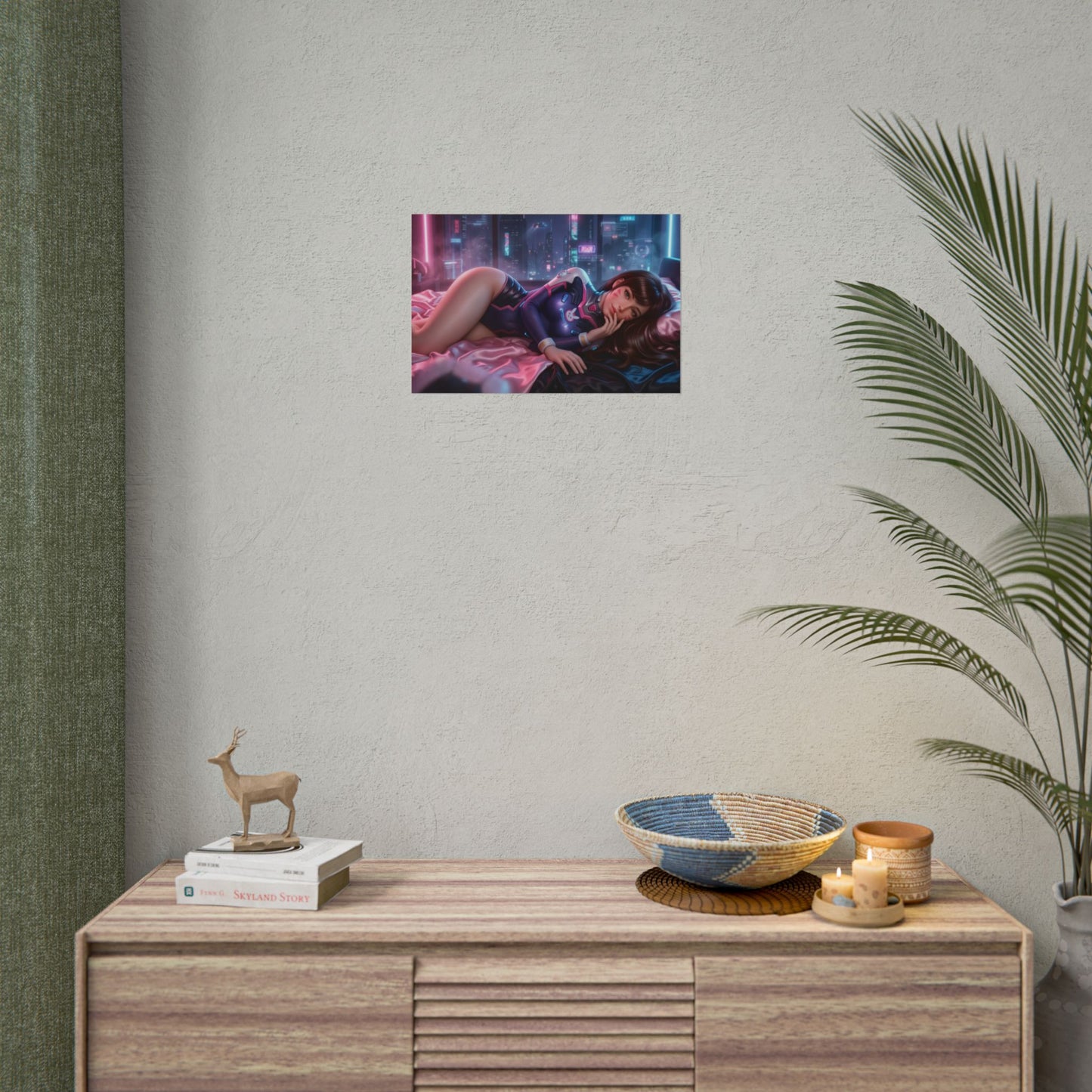 D.VA Overwatch Poster, Gaming Wall Art, Anime Print, Gamer Decor