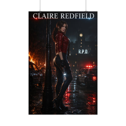 Claire Redfield Resident Evil 2 Remake Poster Wall Art Print
