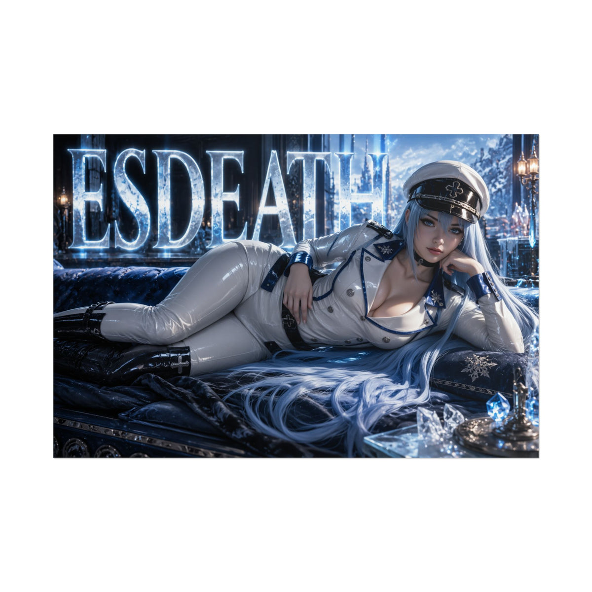 Anime Room Decor Esdeath Akame ga Kill Poster Wall Art Character Print