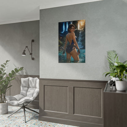 Jill Valentine Gaming Poster Wall Art Gamer Room Decor Collectible Print