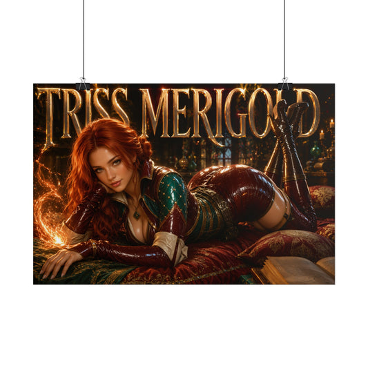 Triss Merigold The Witcher Wall Art Poster Gaming Decor Collectible Gamer Gift