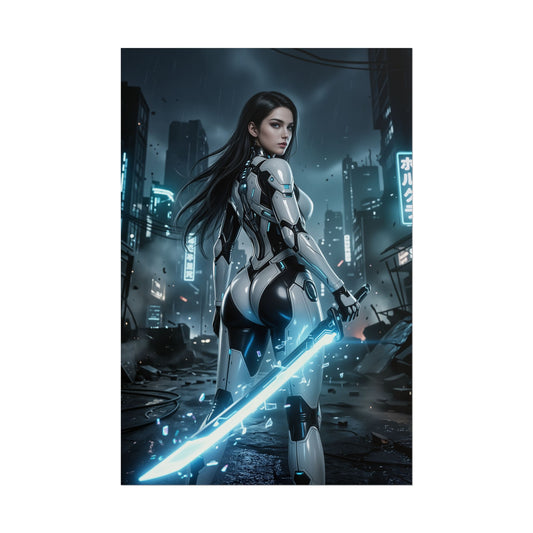 EVE Stellar Blade Gaming Poster, Sci Fi Character Wall Art, Futuristic Woman Print, Gamer Room Decor, Game Gift