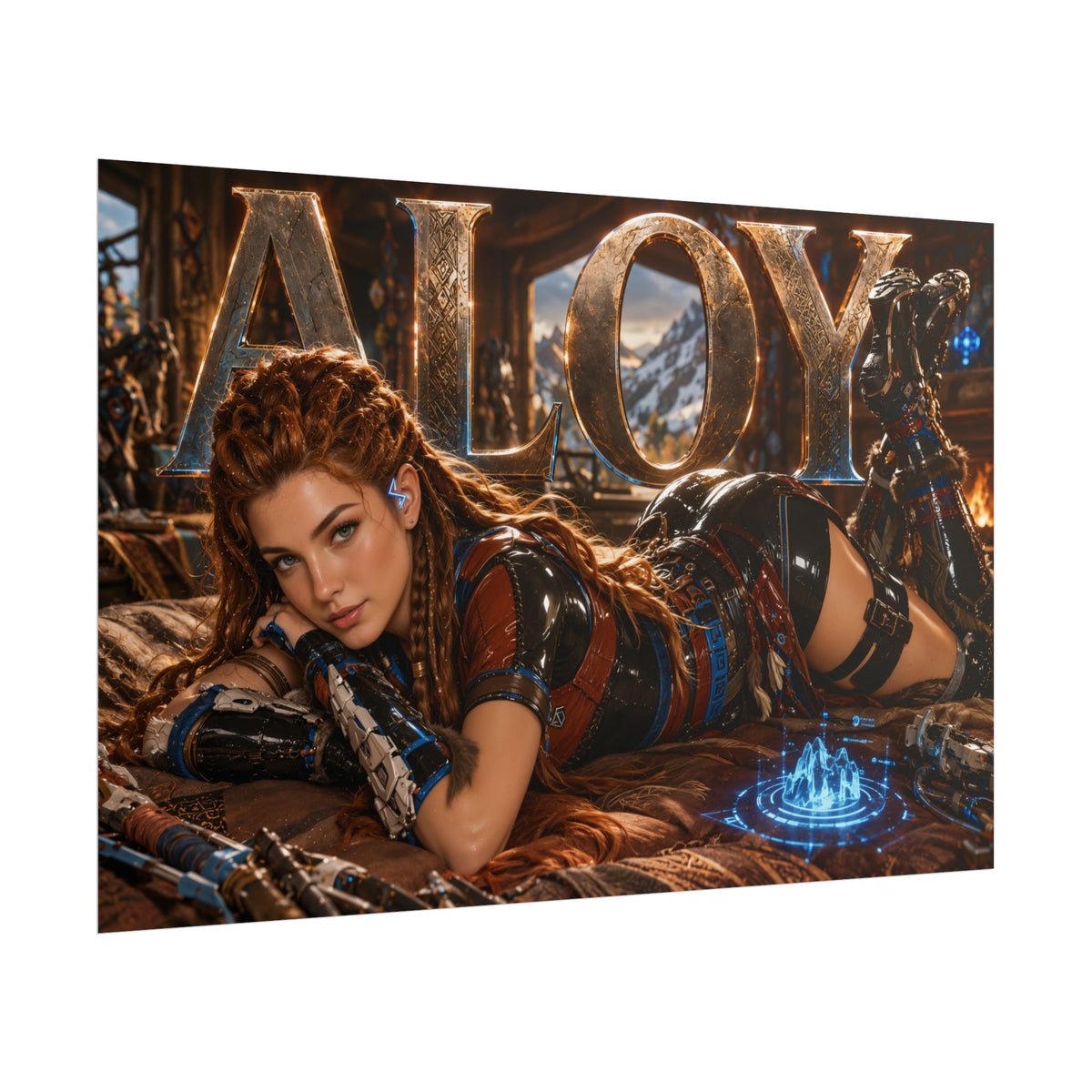 Aloy Horizon Poster Gaming Wall Art Gamer Room Decor Collectible Print