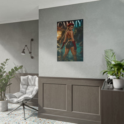 Gaming Wall Art Cammy Street Fighter Poster Bedroom Game Room Decor Art Print