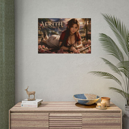 Fantasy Wall Art Aerith Gainsborough Poster Room Decor Collector Gift Art Print