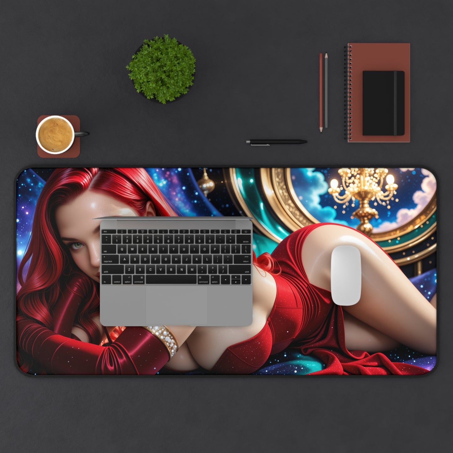 Jessica Rabbit Schreibtischunterlage, Mauspad mit Cartoon-Motiv, Schreibtischdeko im Anime-Stil