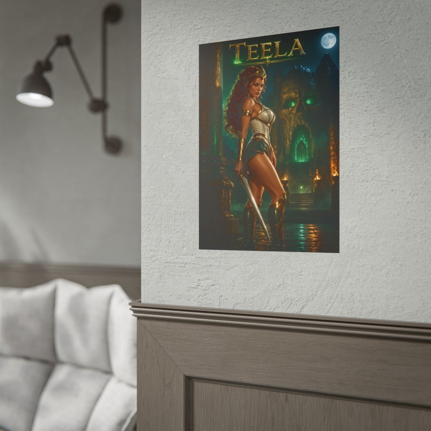 Teela Masters of the Universe Poster MOTU Wall Art Print
