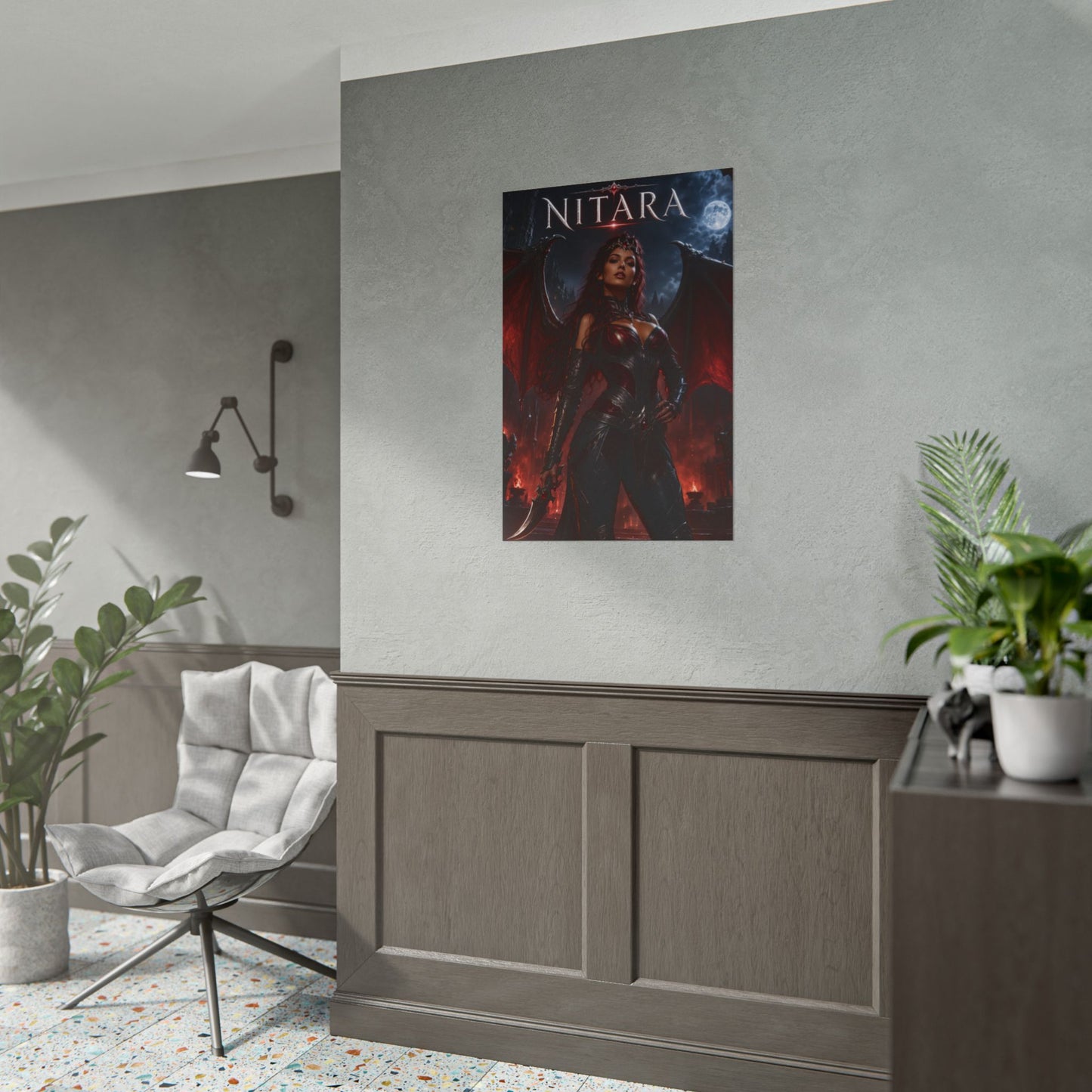 Nitara MK Poster Mortal Kombat Gaming Wall Art Print Decor