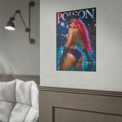 Poison Street Fighter Gaming Poster Wall Art Gamer Room Decor Collectible Print