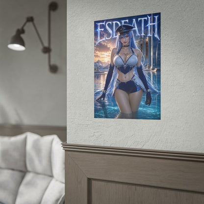 Esdeath Akame ga Kill Poster Anime Wall Art Manga Style Bedroom Room Decor