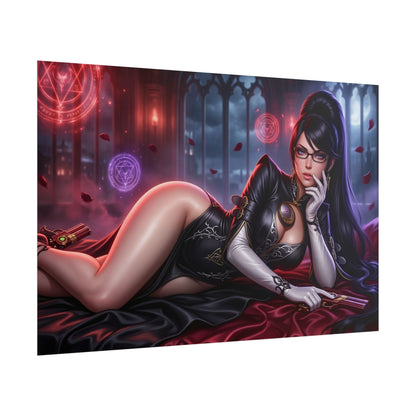 Bayonetta Poster, Anime Wall Art, Gaming Poster, Fantasy Decor