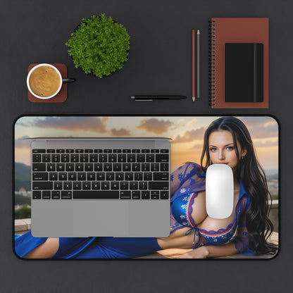 Nico Robin Gaming Mouse Pad, One Piece Desk Mat, Anime Scholar Girl Setup