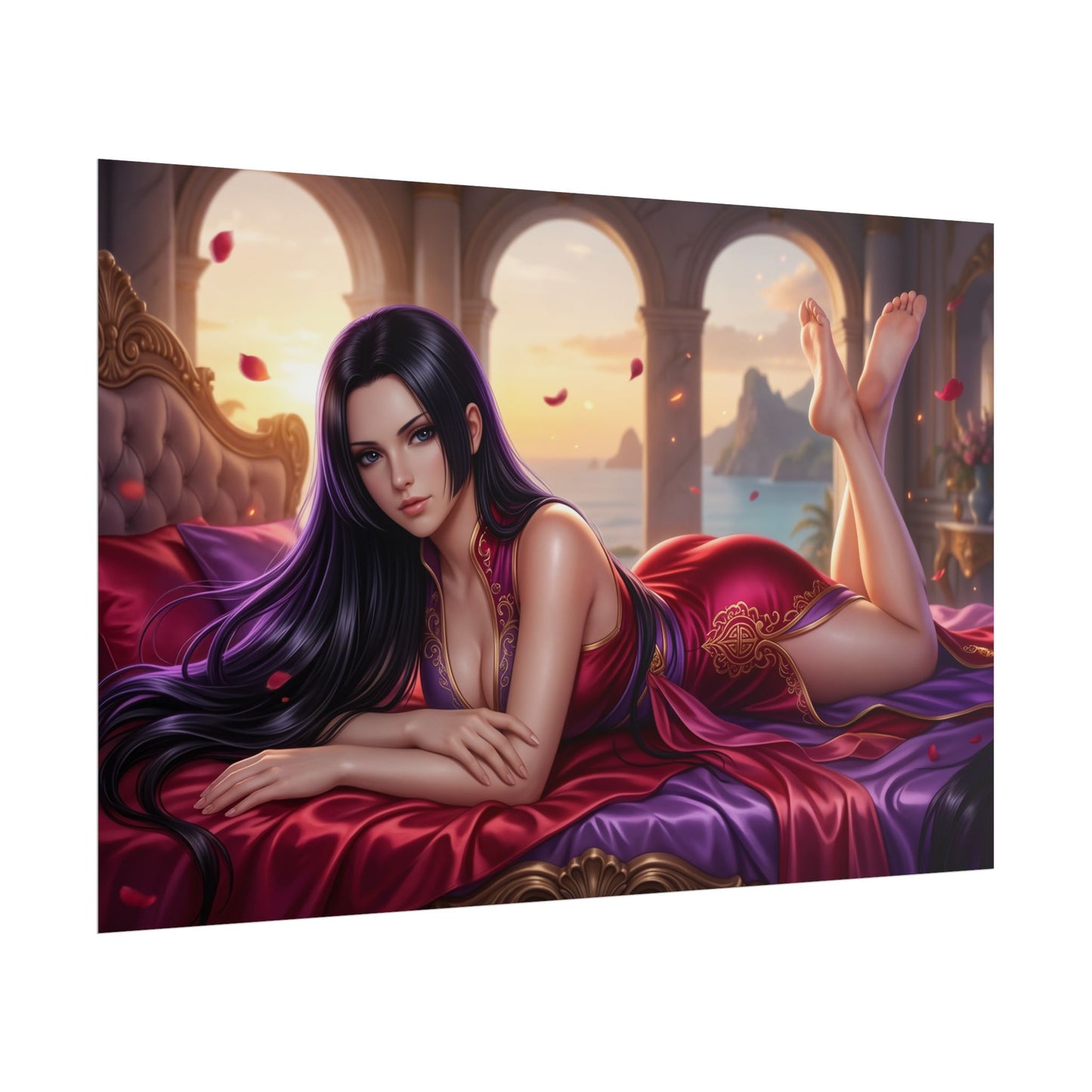 Boa Hancock Poster, One Piece Anime Wall Art, Gaming Room Decor