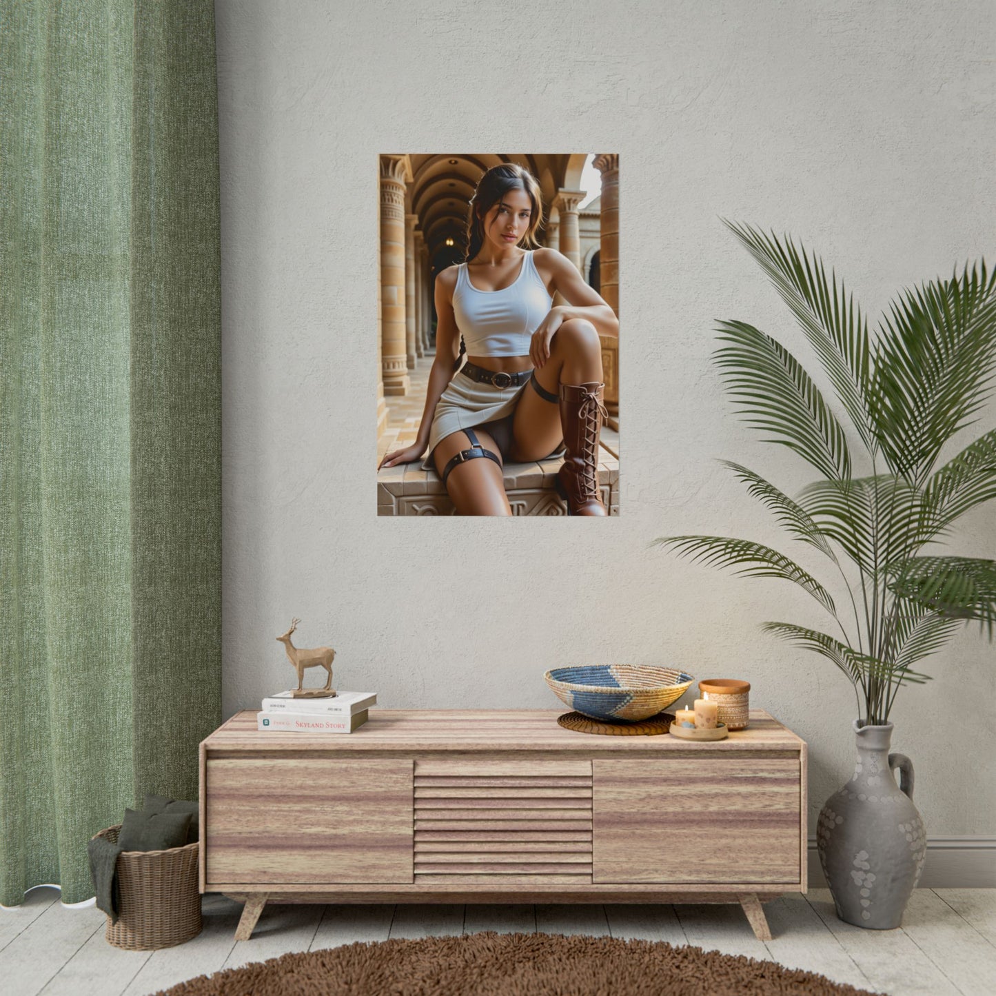 Lara Croft Poster – Adventurer Wall Art Print, Perfect Gift for Gamer Fans