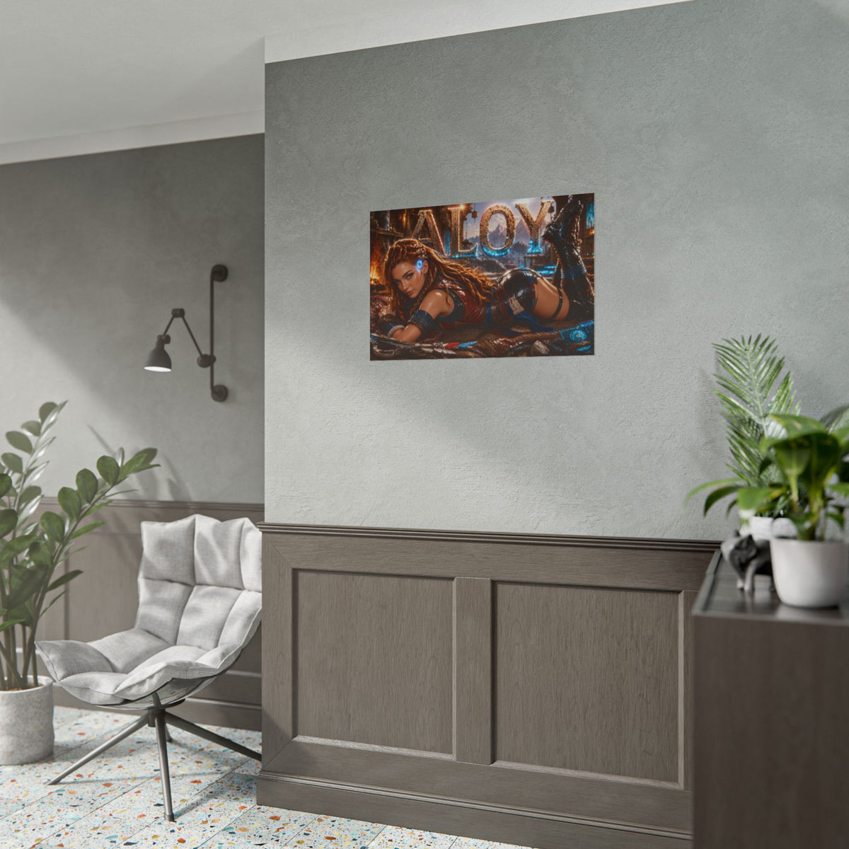 Gaming Wall Art Aloy Horizon Poster Game Room Decor Gamer Gift Print