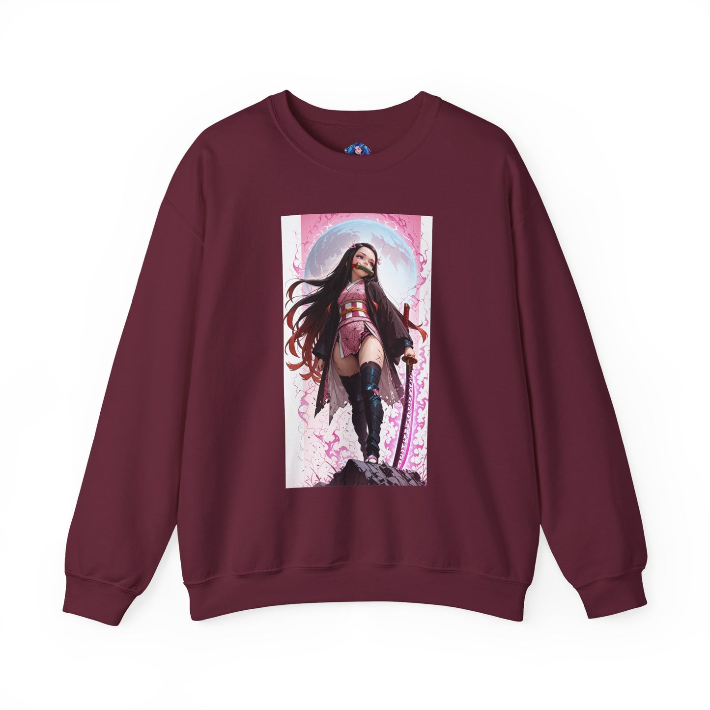 Nezuko Kamado Sweatshirt, Anime Heroine Crewneck, Stylish Demon Slayer Streetwear