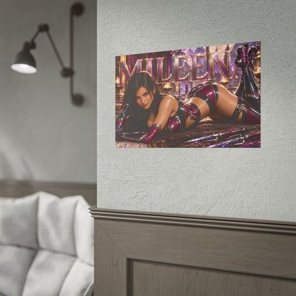 Mileena Character Poster Mortal Kombat Gamer Room Wall Art Collectible Decor