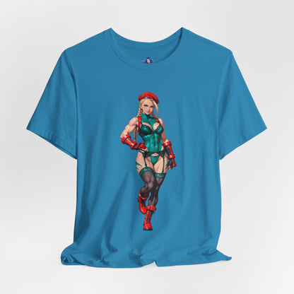 Cammy White T-Shirt | Street Fighter Grafik-T-Shirt für Gamer &amp; Anime-Fans | Waifu-Shirt