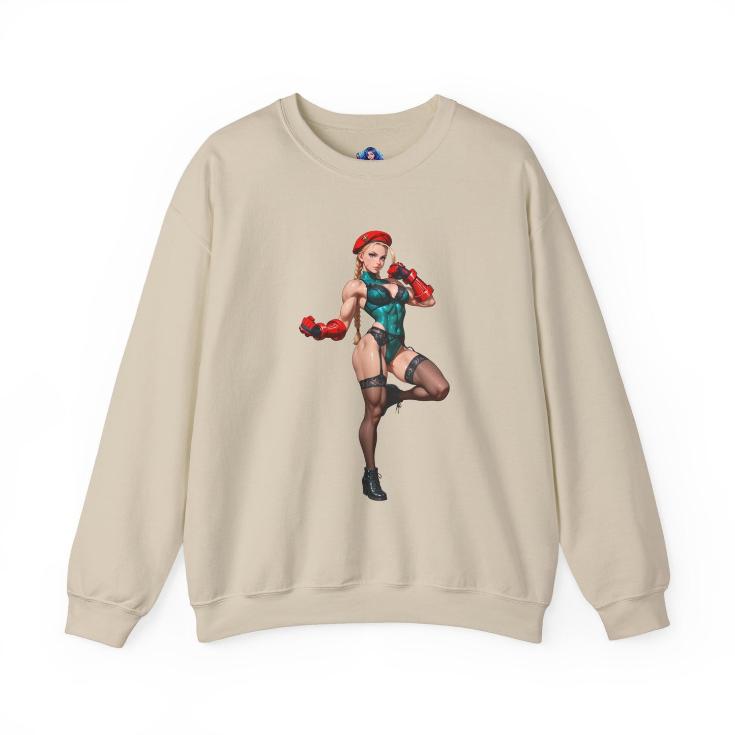 Біла толстовка Cammy, чохол Street Fighter Crewneck, ігровий одяг для бійців та фанатів