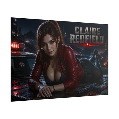Claire Redfield Gaming Poster Wall Art Gamer Room Decor Collectible Print