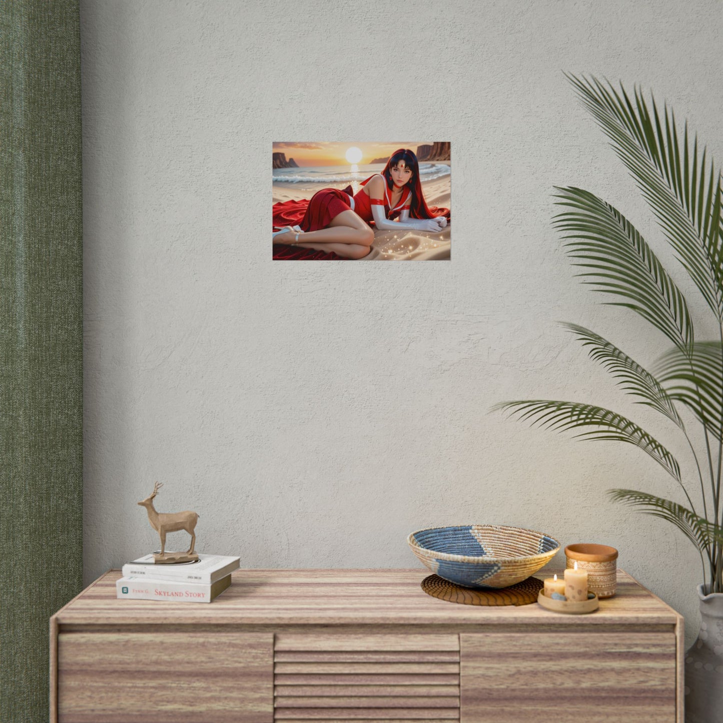 Настінний плакат Вайфу | Аніме-принт «Сейлор Марс» для комплекту «Містичний отаку»