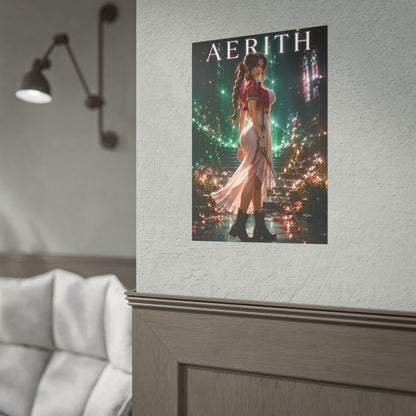 Aerith Final Fantasy 7 Remake Poster FFVII Wall Art Print