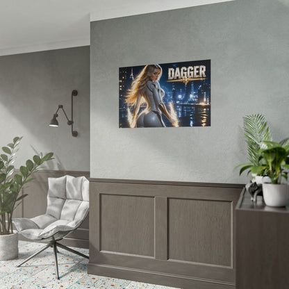Comic Wall Art Dagger Poster Heroine Room Decor Collectible Character Print
