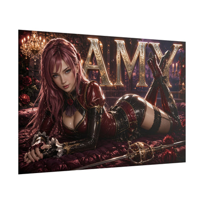 Amy Sorel Character Poster Soulcalibur Gamer Room Wall Art Collectible Decor