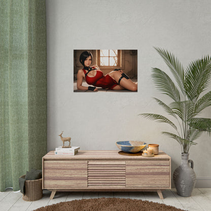 Настінне мистецтво шпигунського вайфу | Аніме-постер Ади Вонг для ігрової кімнати або інсталяції