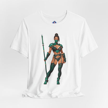Jade T-Shirt | Mortal Kombat Grafik-T-Shirt für Gamer &amp; Anime-Fans | Krieger-Waifu-Shirt