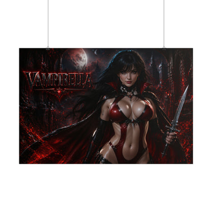 Comic Wall Art Vampirella Poster Heroine Room Decor Collectible Character Print
