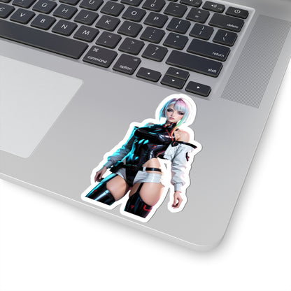 Lucy Edgerunners Aufkleber – Cyberpunk-Vinylaufkleber für Laptops, Notizbücher und Innendekoration