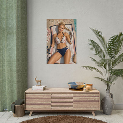 Manon Street Fighter Gaming Poster Wall Art Gamer Room Decor Collectible Print