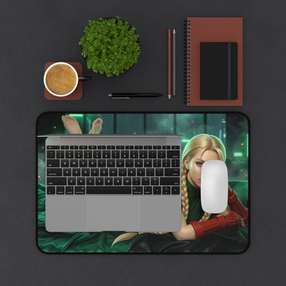 Street Fighter Mouse Pad, Cammy Desk Mat, Gamer Gift XXL