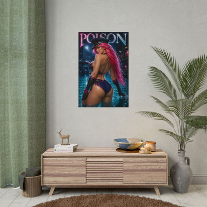 Poison Street Fighter Gaming Poster Wall Art Gamer Room Decor Collectible Print