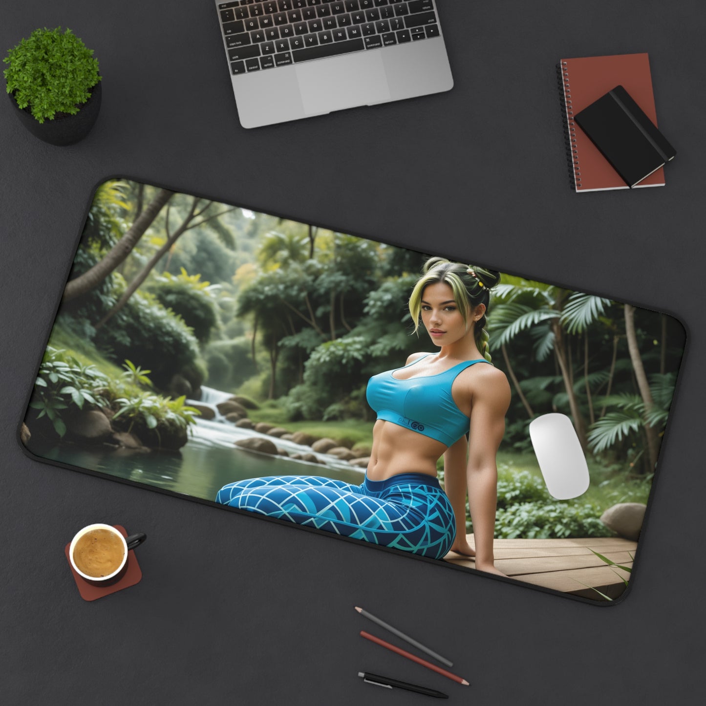 Килимок для столу Jolyne Cujoh, килимок для миші JoJo, декор для столу з аніме-дівчиною