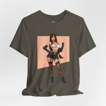 Tifa Lockhart T-Shirt | Final Fantasy VII T-Shirt für Gamer und Otaku-Fans | Starkes Waifu-Shirt