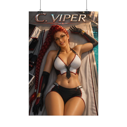 Gaming Wall Art C Viper Street Fighter Poster Bedroom Game Room Decor Art Print
