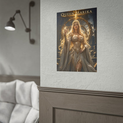 Queen Marika Poster, Elden Ring Wall Art, Gaming Poster, Fantasy Decor