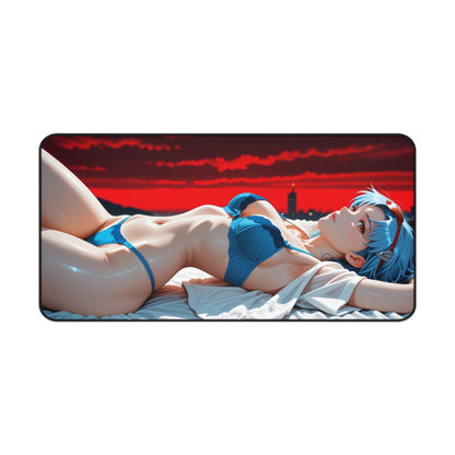 Килимок для столу Rei Ayanami, килимок для миші з аніме-дівчини Євангеліон, налаштування ігрового столу Mecha