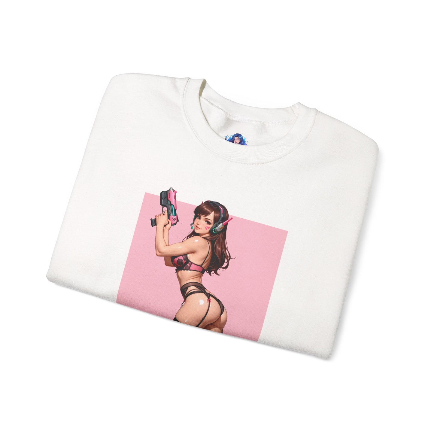 Толстовка D.Va, пухкий топ Overwatch Hero Crewneck, ігровий одяг в стилі аніме для щоденного носіння