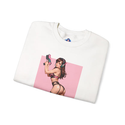 Толстовка D.Va, пухкий топ Overwatch Hero Crewneck, ігровий одяг в стилі аніме для щоденного носіння