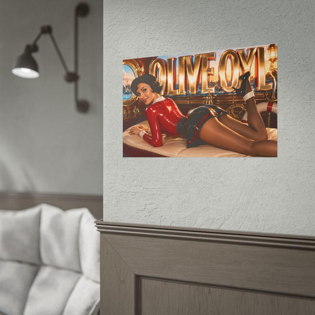 Olive Oyl Popeye Poster Retro Cartoon Wall Art Room Decor Collectible Print