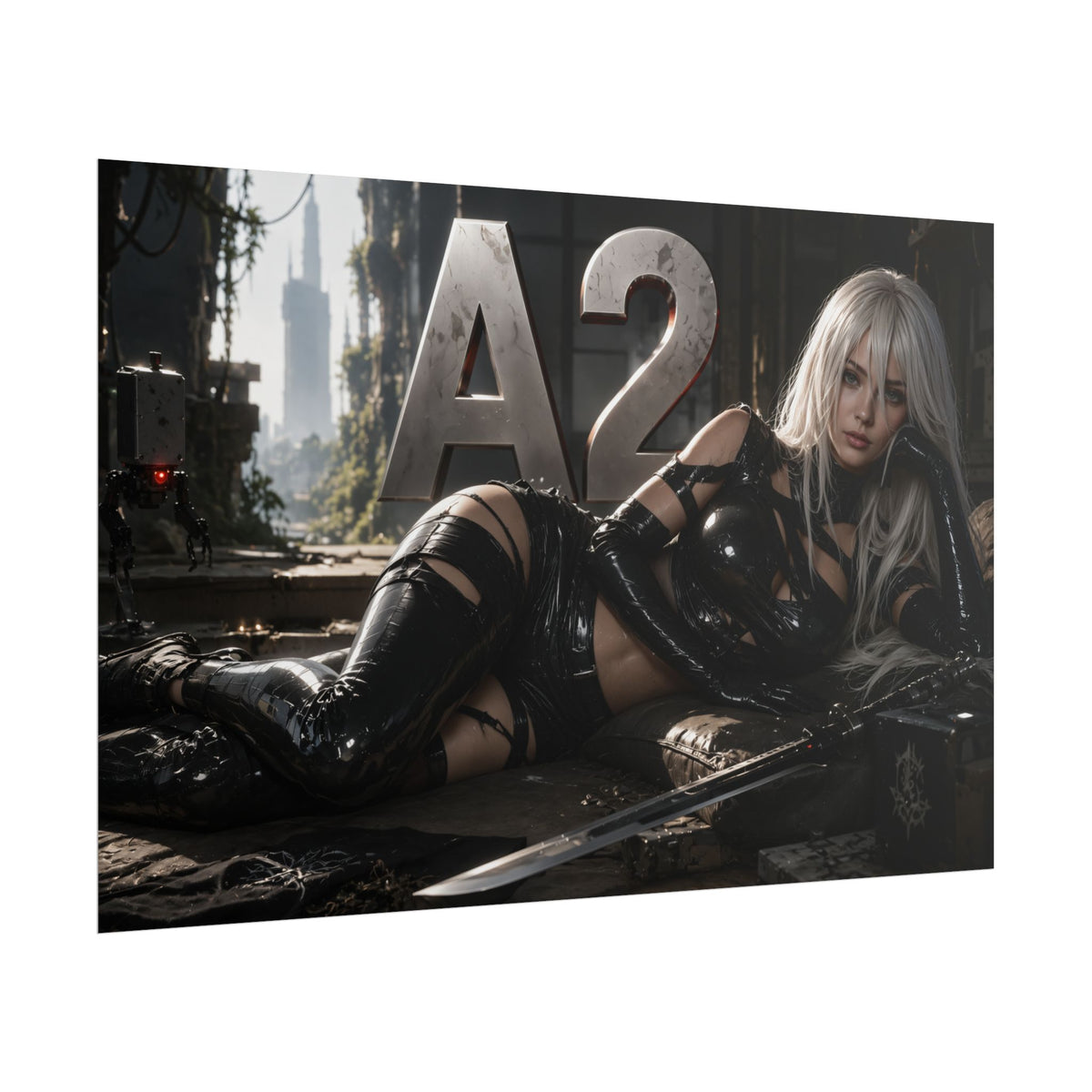 A2 NieR Wall Art Poster Gaming Decor Collectible Gamer Gift Collectible Print