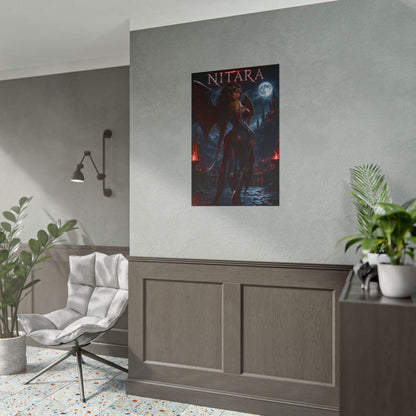 Mortal Kombat Nitara Poster MK Wall Art Print Decor