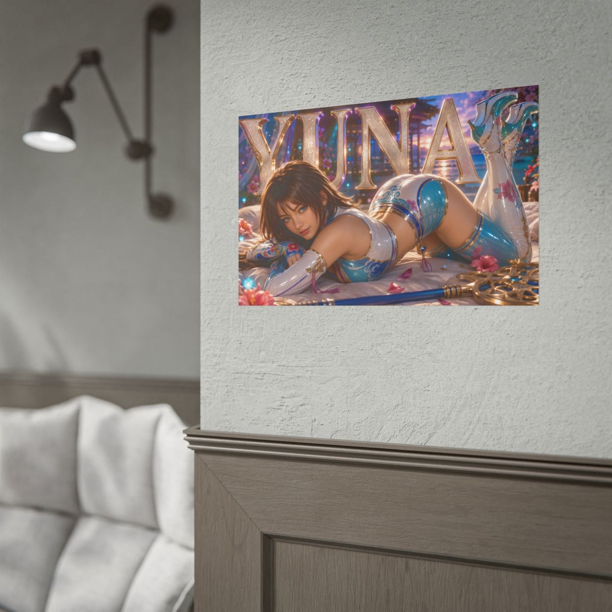 Yuna Poster Gaming Wall Art Gamer Room Decor Collectible Print Wall Decor
