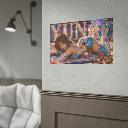 Yuna Poster Gaming Wall Art Gamer Room Decor Collectible Print Wall Decor