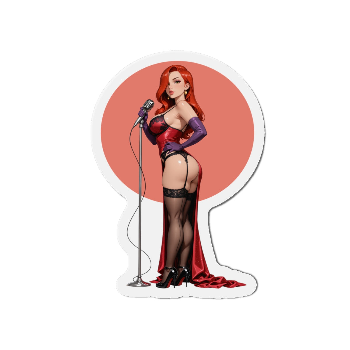 Магніт Джесіки Реббіт – магніт на холодильник із сексуальною мультяшною дівчиною, декор у стилі ретро аніме